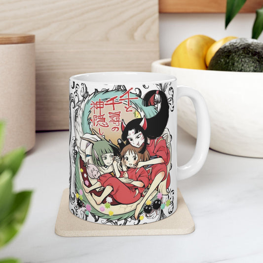 Spirited Away Cool Anime Mug – Studio Ghibli Ceramic Coffee Cup – 11oz & 15oz Gift for Anime Fans