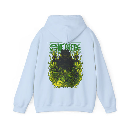 Roronoa Zoro One Piece Back Print Hoodie – 100% Cotton Anime Hoodie for Swordsman Fans