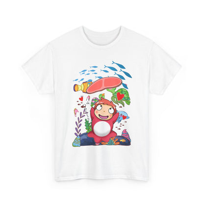 Ponyo Jam T-Shirt – 100% Cotton Studio Ghibli Inspired Tee for Anime Lovers