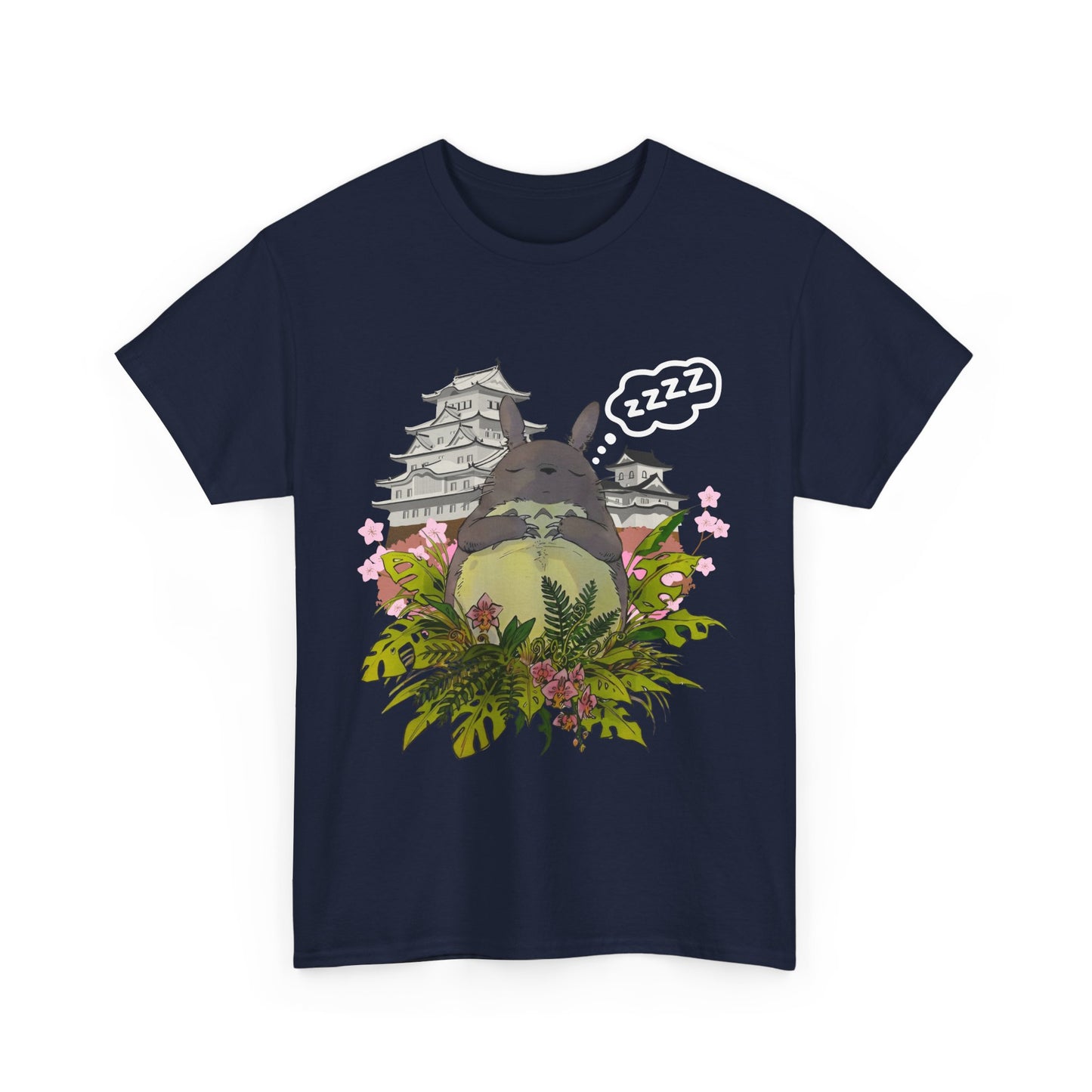 Totoro Sleep T-Shirt 100% Cotton Studio Ghibli Anime Graphic Tee