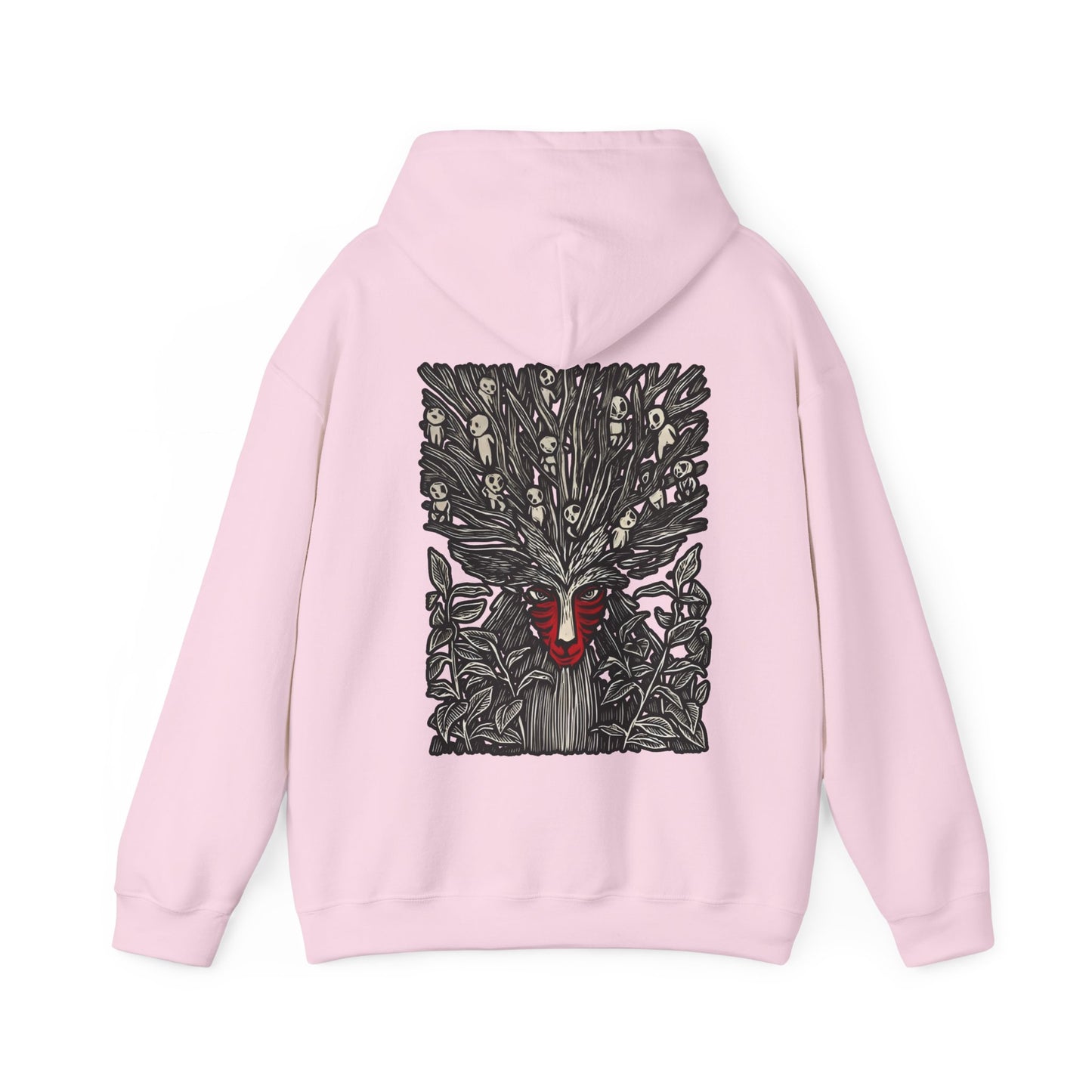Forest Spirit Studio Ghibli Back Print Hoodie – 100% Cotton Anime Streetwear for Ghibli Fans