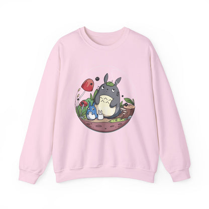 Totoro in a Bubble Sweatshirt – 100% Cotton Studio Ghibli Cozy Anime Pullover