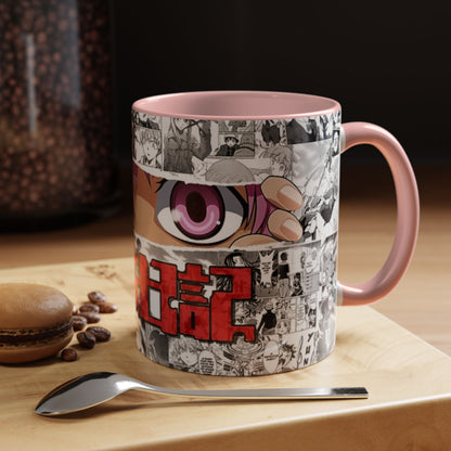 Yuno Gasai Accent Handle Mug – Future Diary Anime Cup – 11oz & 15oz Ceramic Gift for Yandere Fans