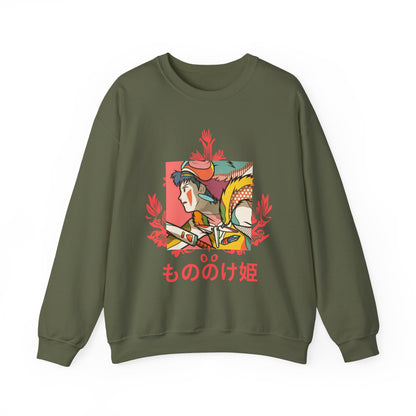 Princess Mononoke Studio Ghibli Sweatshirt – 100% Cotton Anime Pullover for True Ghibli Fans