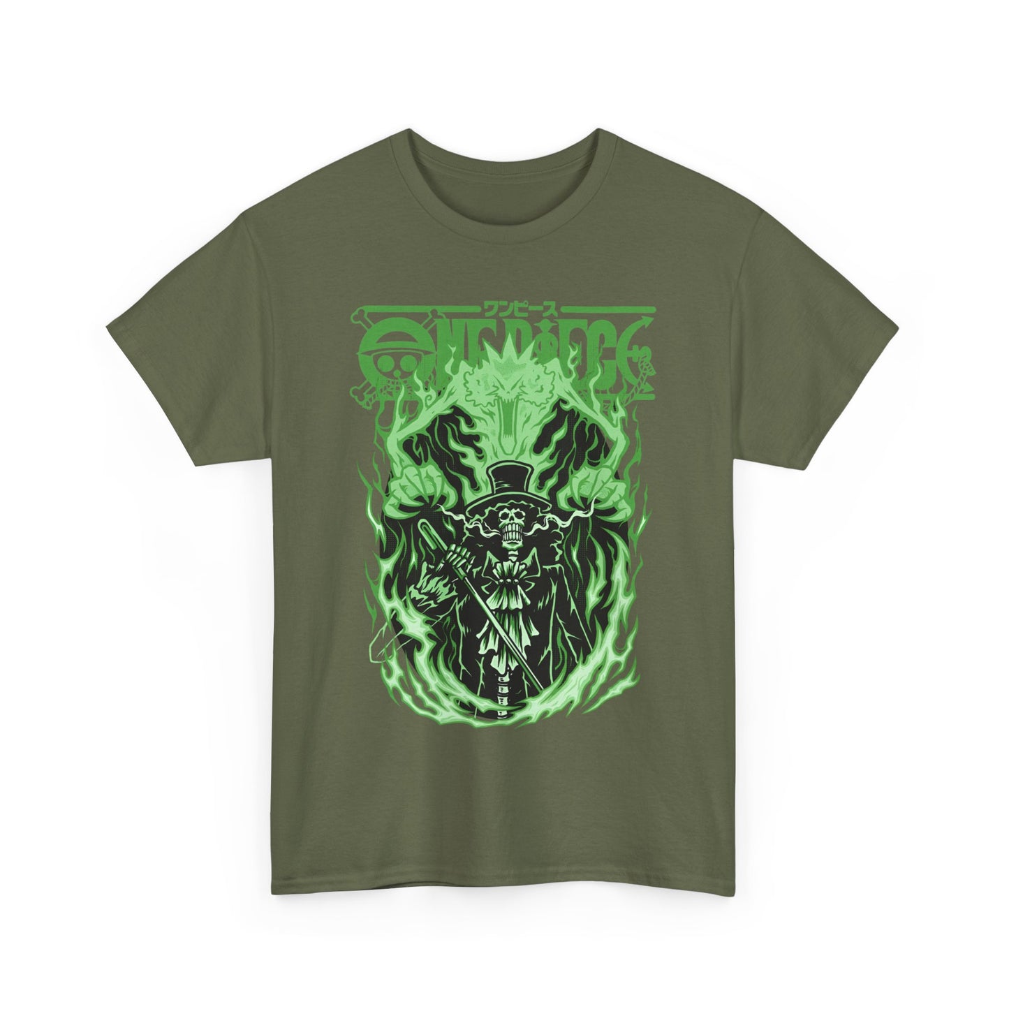 Brook One Piece T-Shirt – 100% Cotton Anime Tee for Soul King Fans