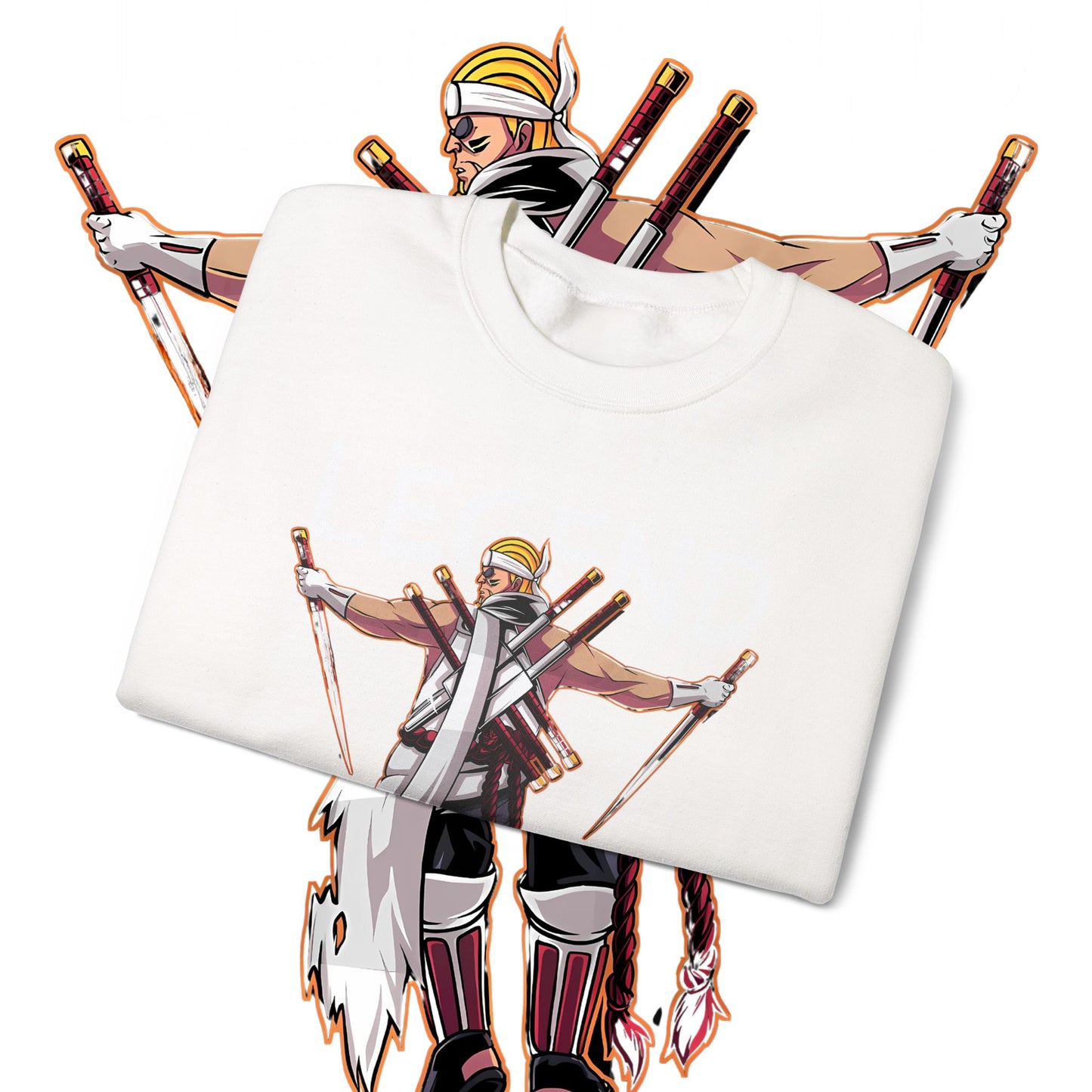 Killer Bee Naruto Sweatshirt 100% Cotton Anime Streetwear