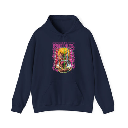 Donquixote Doflamingo One Piece Hoodie – 100% Cotton Anime Sweatshirt for Fans