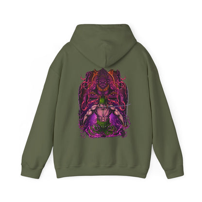 Roronoa Zoro Back Print Hoodie – 100% Cotton One Piece Anime Streetwear