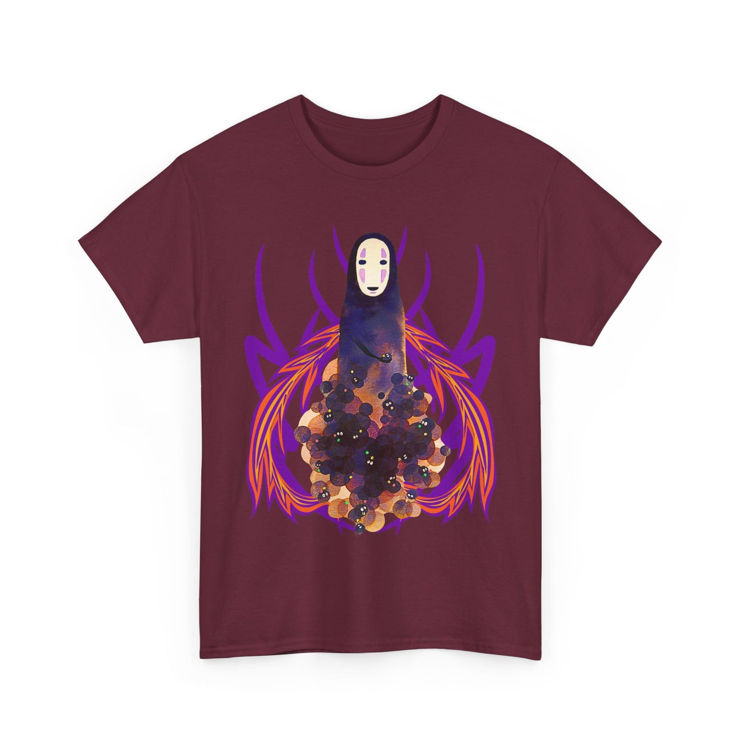 No Face T-Shirt – 100% Cotton Studio Ghibli Spirited Away Anime Tee