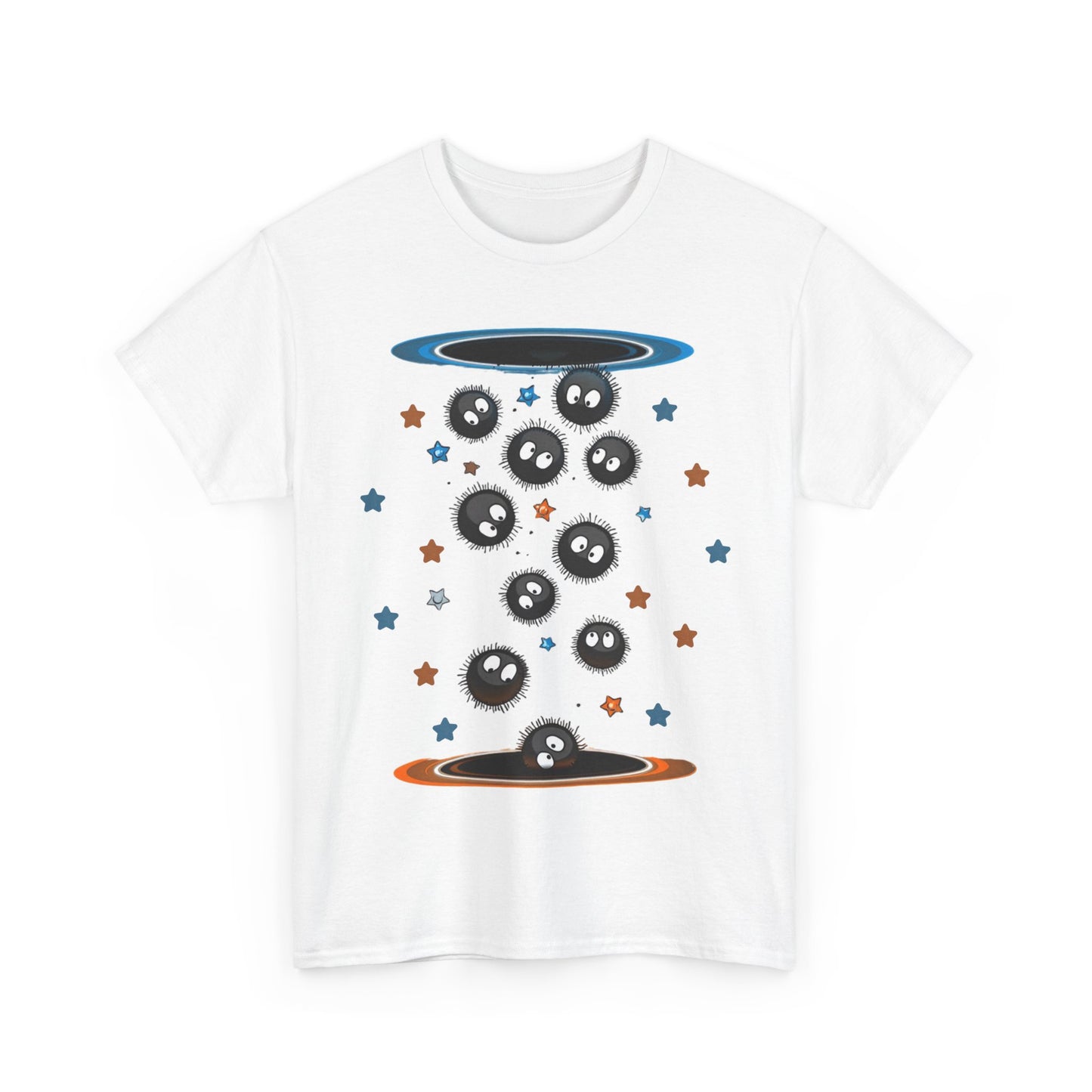 Soot Sprites Portal T-Shirt 100% Cotton Studio Ghibli Anime Tee