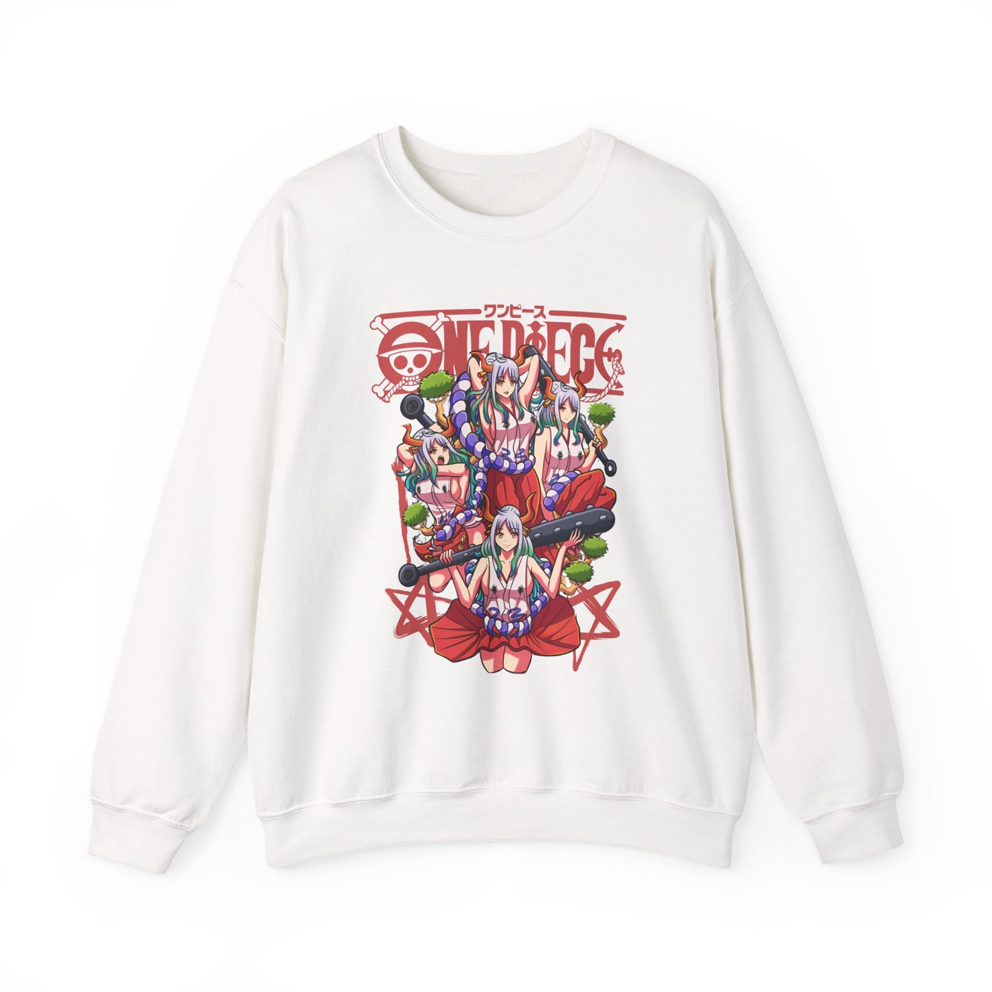 Yamato One Piece Sweatshirt – 100% Cotton Anime Pullover for Wano Arc Fans