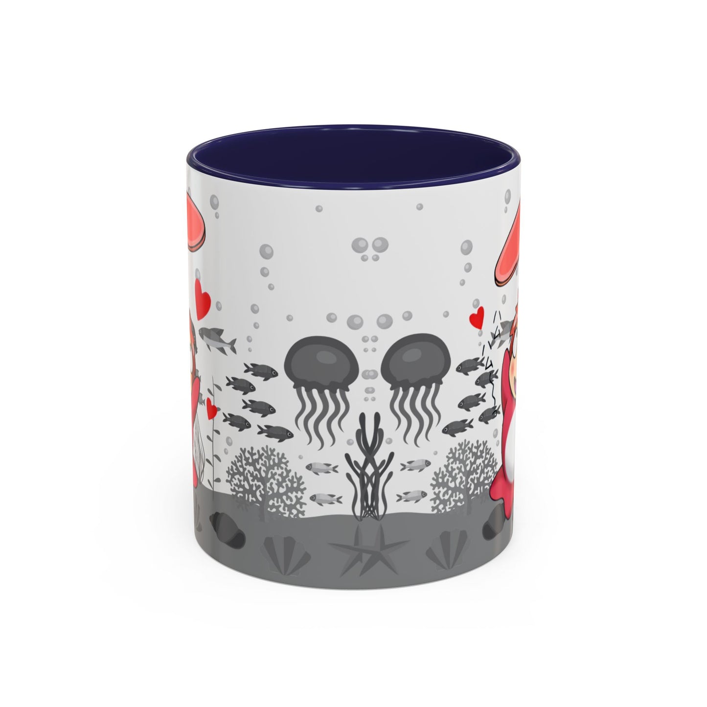 Ponyo Ham Accent Handle Mug – Studio Ghibli Coffee Cup – 11oz & 15oz Anime Gift for Fans