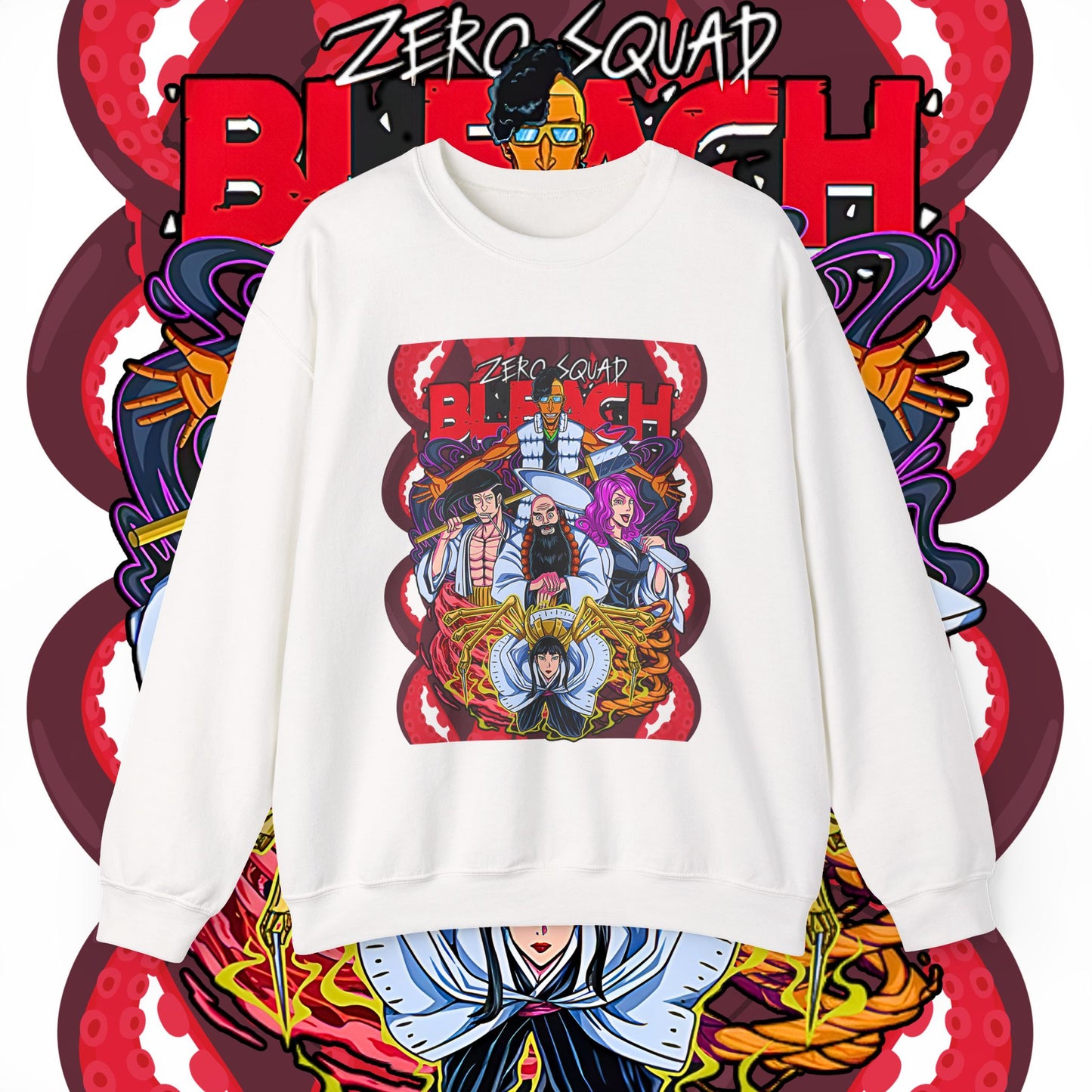 Zero Squad Bleach Cotton Sweatshirt – Anime Streetwear