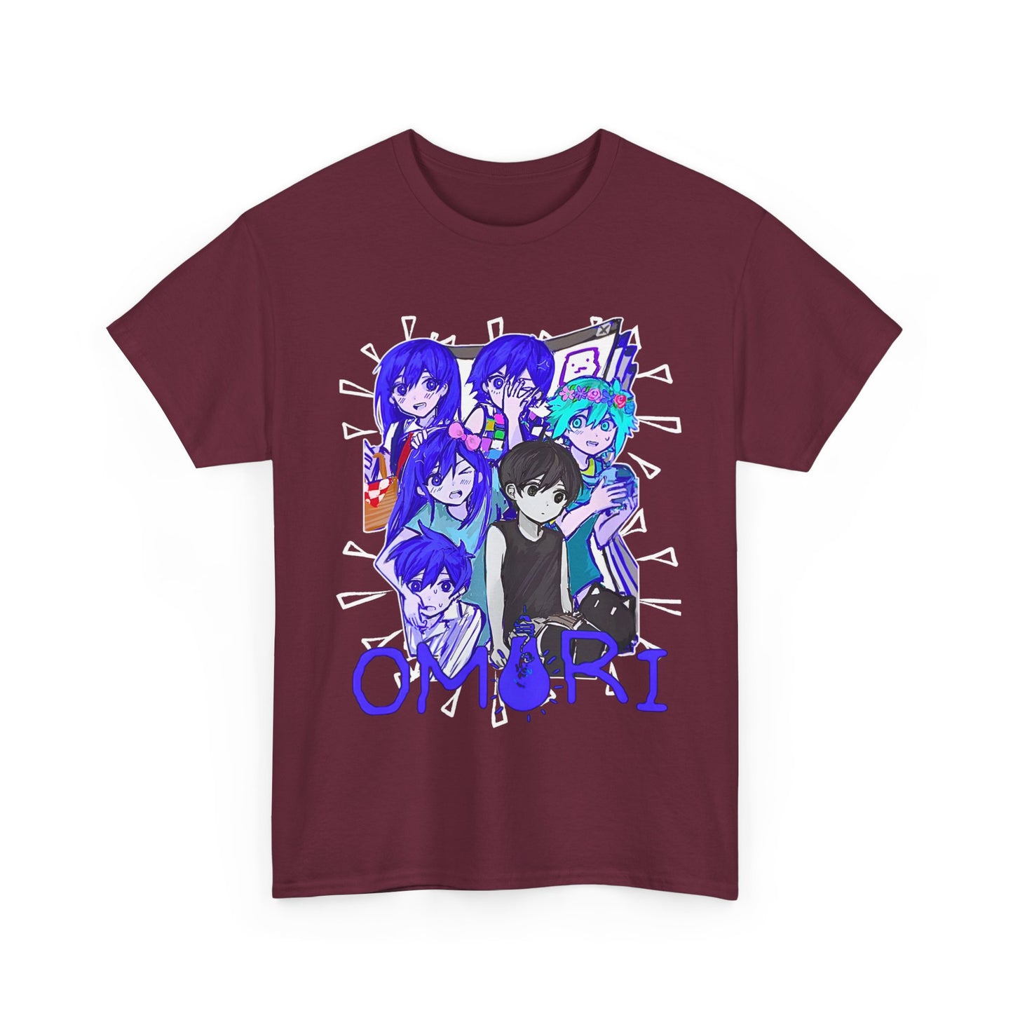 OMORI Family T-Shirt – 100% Cotton Indie Game Tee Featuring Sunny and Friends