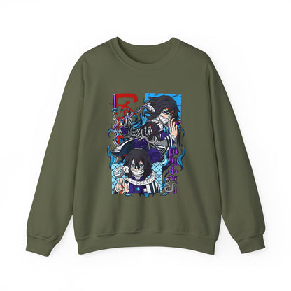 Obanai Iguro Demon Slayer Sweatshirt – 100% Cotton Serpent Hashira Anime Pullover