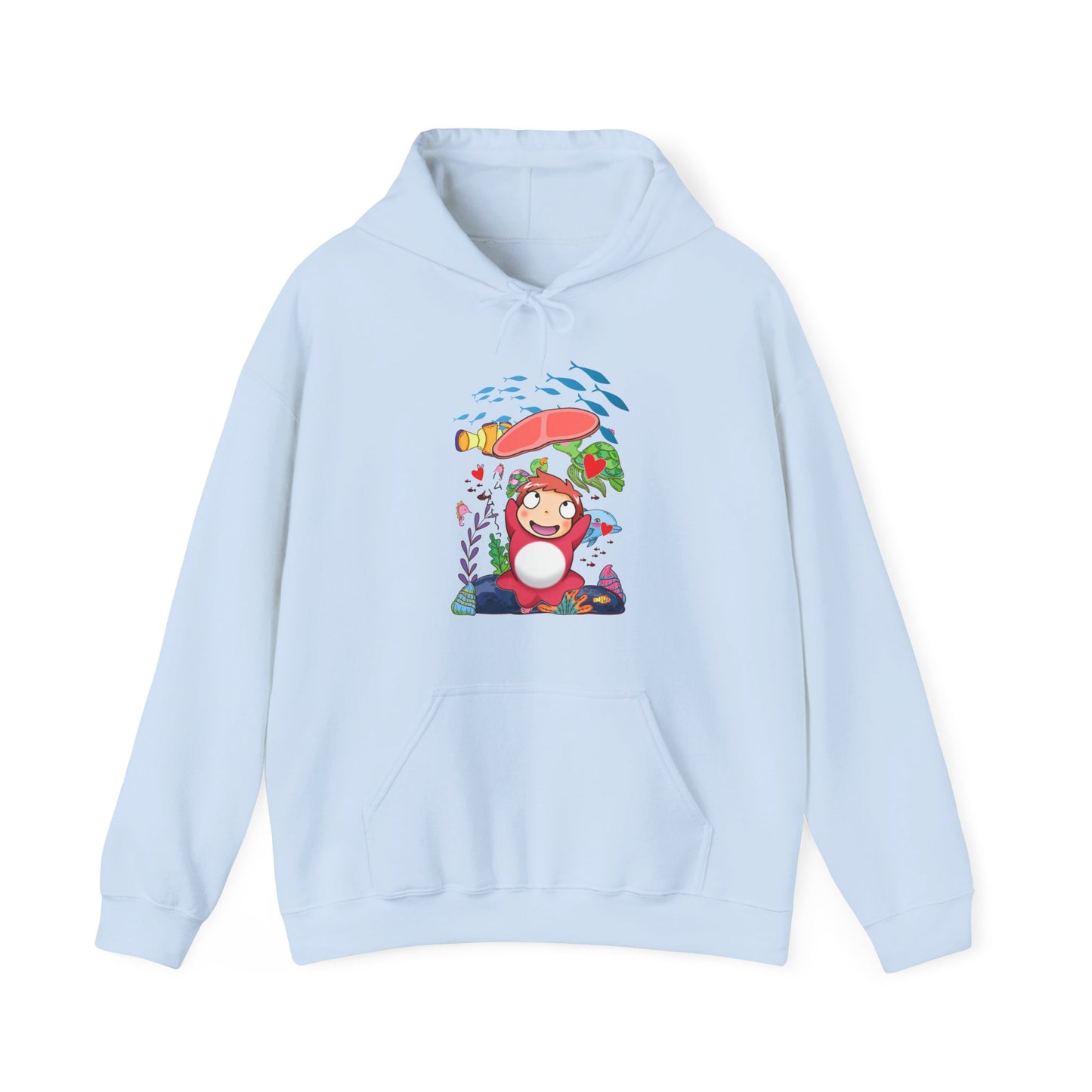 Ponyo Jam Hoodie – 100% Cotton Studio Ghibli Anime Hoodie for Cute Cozy Style