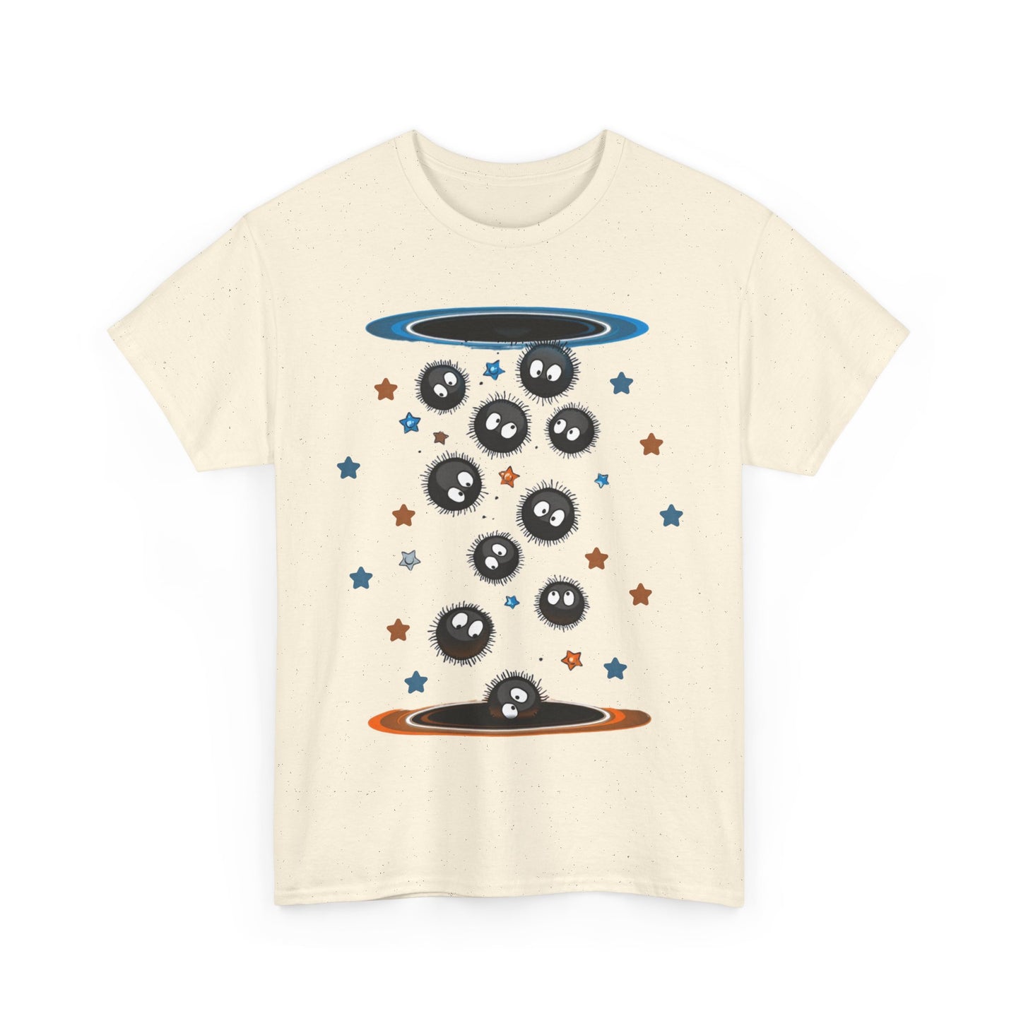 Soot Sprites Portal T-Shirt 100% Cotton Studio Ghibli Anime Tee