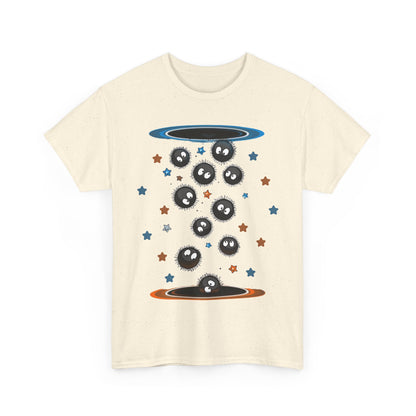 Soot Sprites Portal T-Shirt 100% Cotton Studio Ghibli Anime Tee