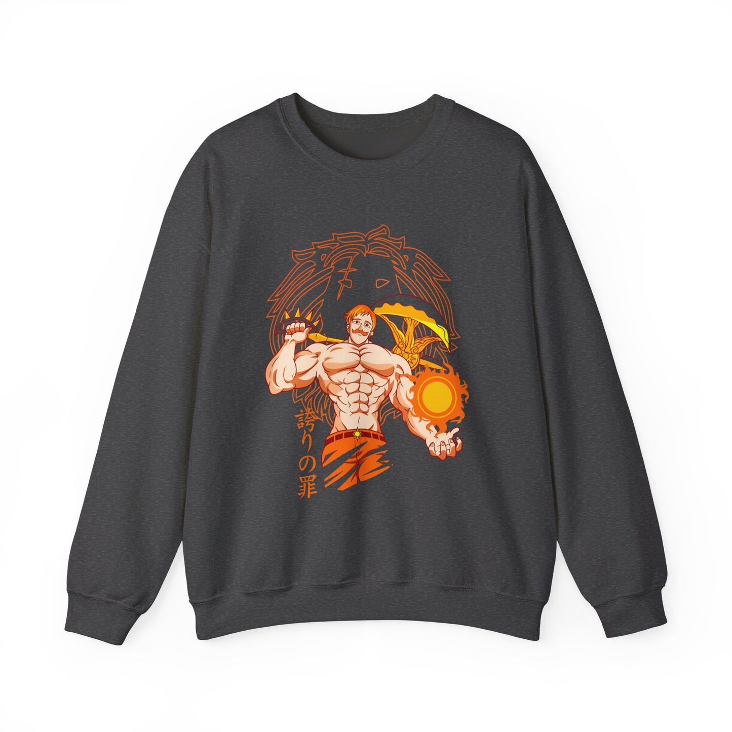 Escanor Seven Deadly Sins Sweatshirt – 100% Cotton Anime Pullover for Lion’s Sin of Pride Fans