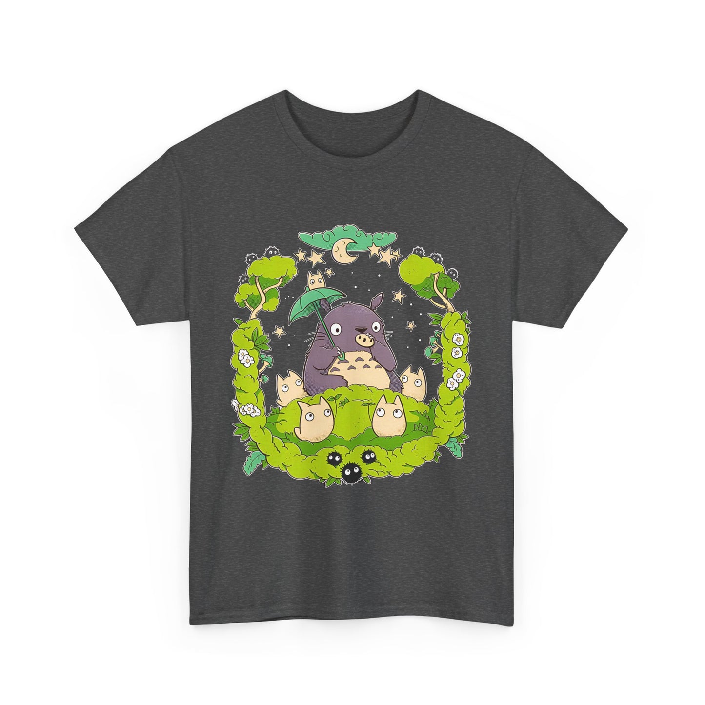 Totoro Forest Magic T-Shirt – 100% Cotton Studio Ghibli Anime Tee Inspired by My Neighbor Totoro