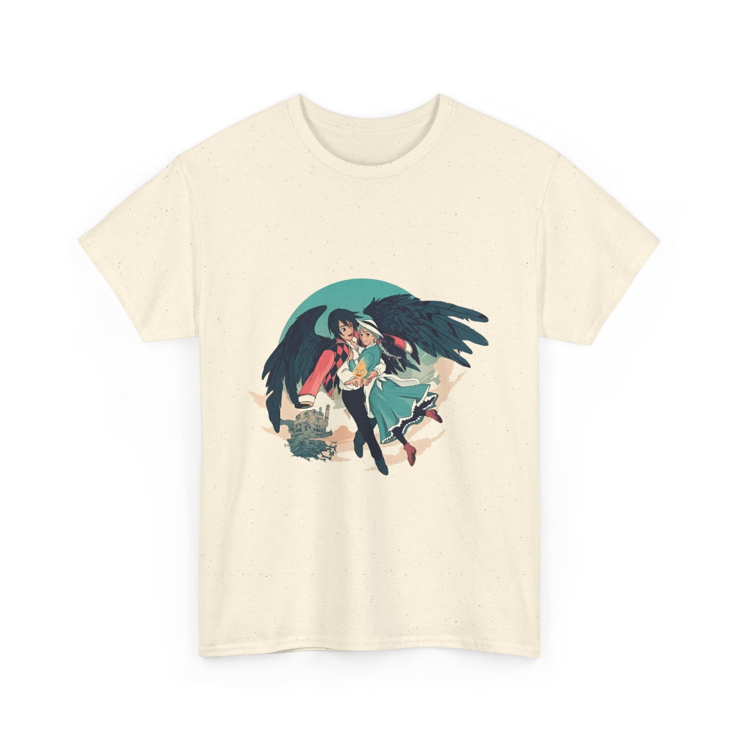 Howl And Sophie Picture T-Shirt | Studio Ghibli Cotton Anime Tee