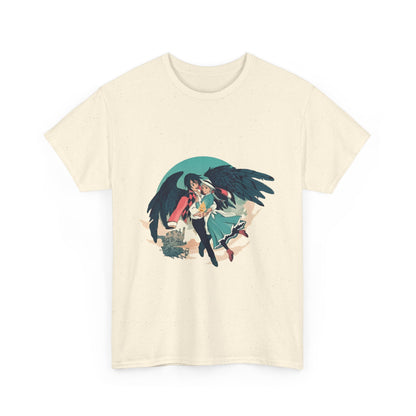 Howl And Sophie Picture T-Shirt | Studio Ghibli Cotton Anime Tee
