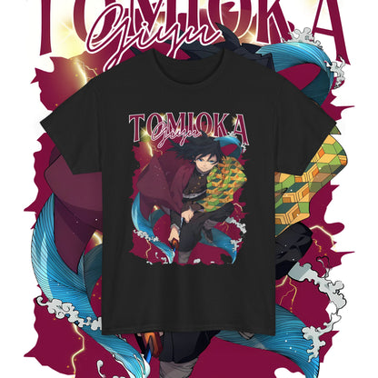 Giyu Tomioka Hashira Cotton T-Shirt | Demon Slayer Anime Tee