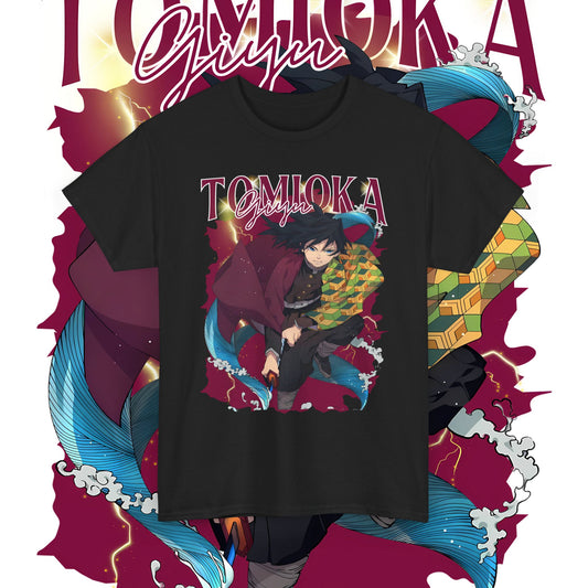 Giyu Tomioka Hashira Cotton T-Shirt | Demon Slayer Anime Tee