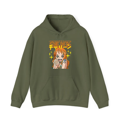Nami One Piece Hoodie – 100% Cotton Anime Hoodie for Straw Hat Pirate Fan