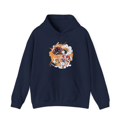 Power Luffy Hoodie – 100% Cotton One Piece Anime Hoodie for True Fans