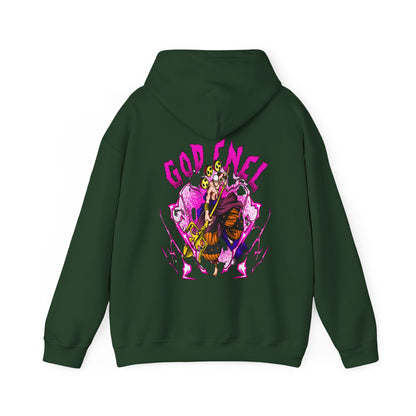 God Enel One Piece Back Print Hoodie – 100% Cotton Anime Hoodie with Thunder God Design