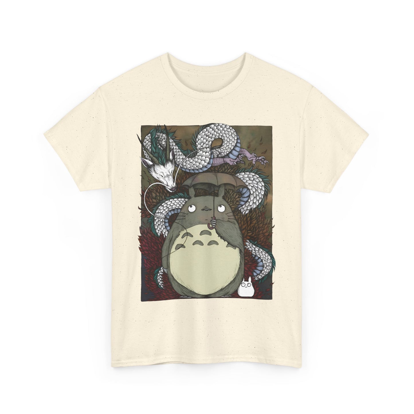 Totoro Haku Dragon T-Shirt | 100% Cotton Studio Ghibli Anime Tee