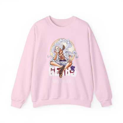 Monkey D. Luffy Gear 5 Sweatshirt – 100% Cotton Anime Pullover | One Piece Gear Fifth Crewneck