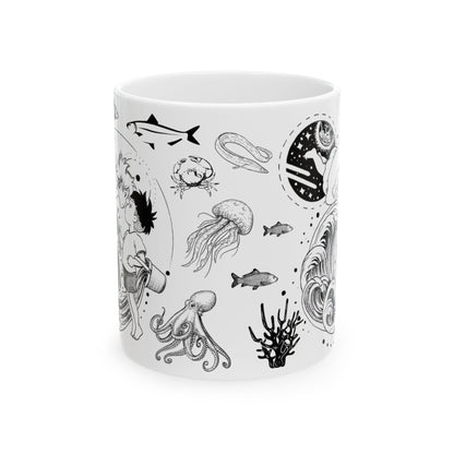 Ponyo World Sea Mug – Studio Ghibli Ocean Fantasy Cup 11oz & 15oz – Cute Anime Coffee Gift for Fans