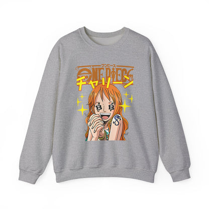 Nami One Piece Sweatshirt – 100% Cotton Anime Pullover for Straw Hat Fans