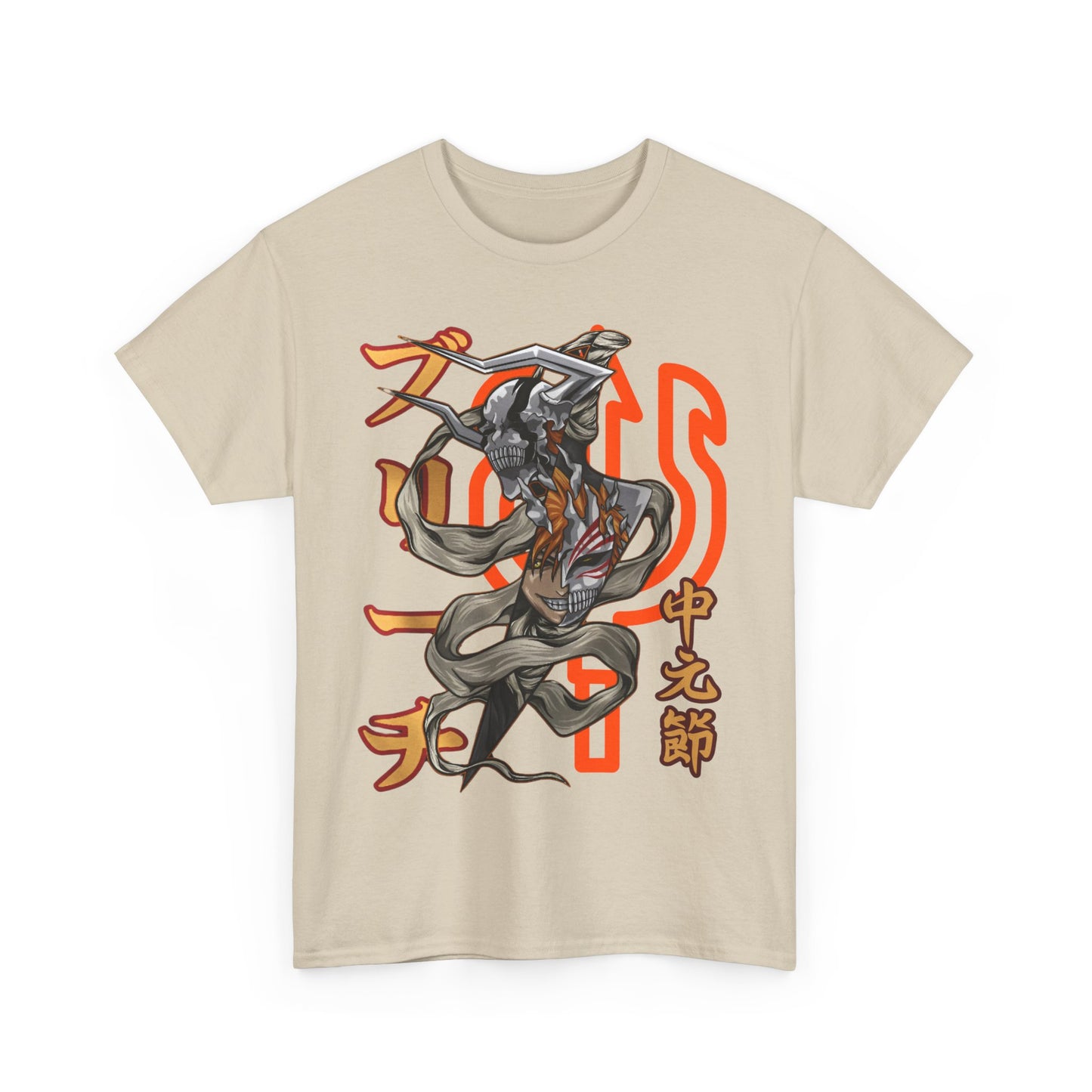 Ichigo Kurosaki Bleach T-Shirt – 100% Cotton Anime Tee for Soul Reaper Fans