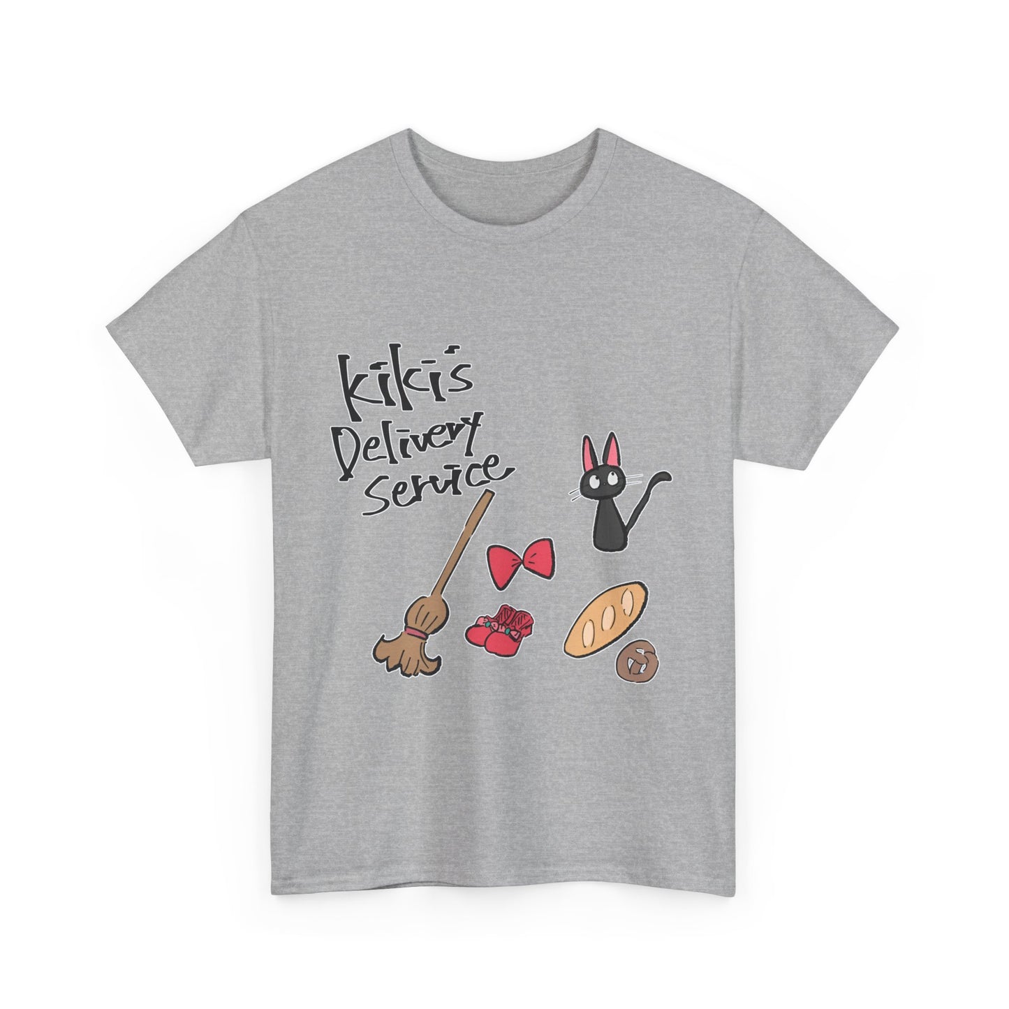 Jiji Cat Ghibli T-Shirt – 100% Cotton Kiki’s Delivery Service Tee