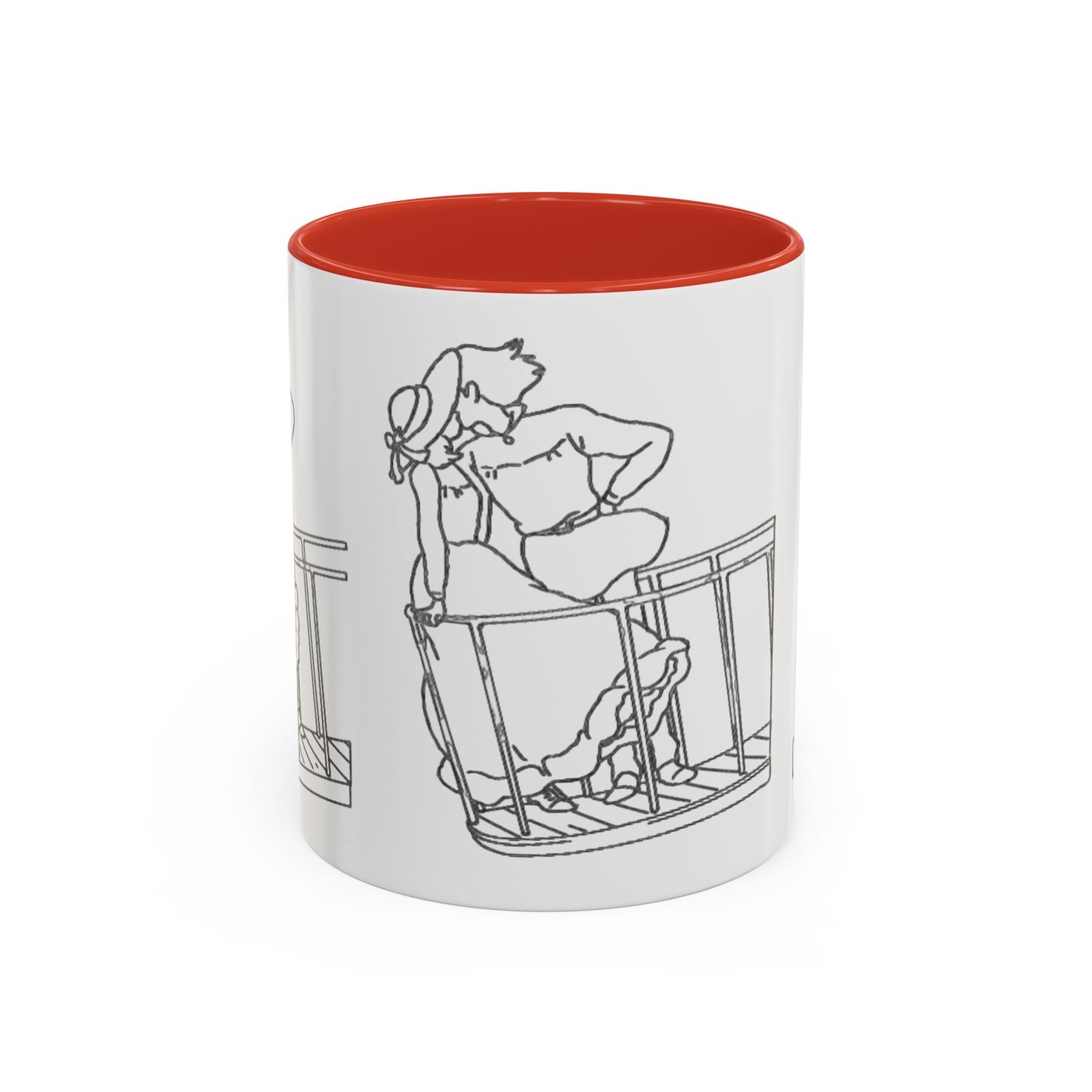 Sophie and Howl Accent Mug – Romantic Ghibli Color Handle Cup 11oz & 15oz – Howl’s Moving Castle Anime Love Gift