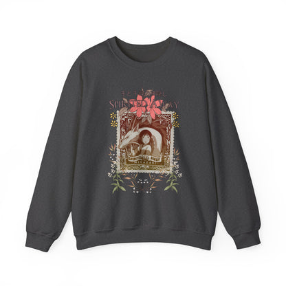 Spirited Away Philately Sweatshirt – 100% Cotton Stamp-Inspired Anime Pullover for Studio Ghibli Fans