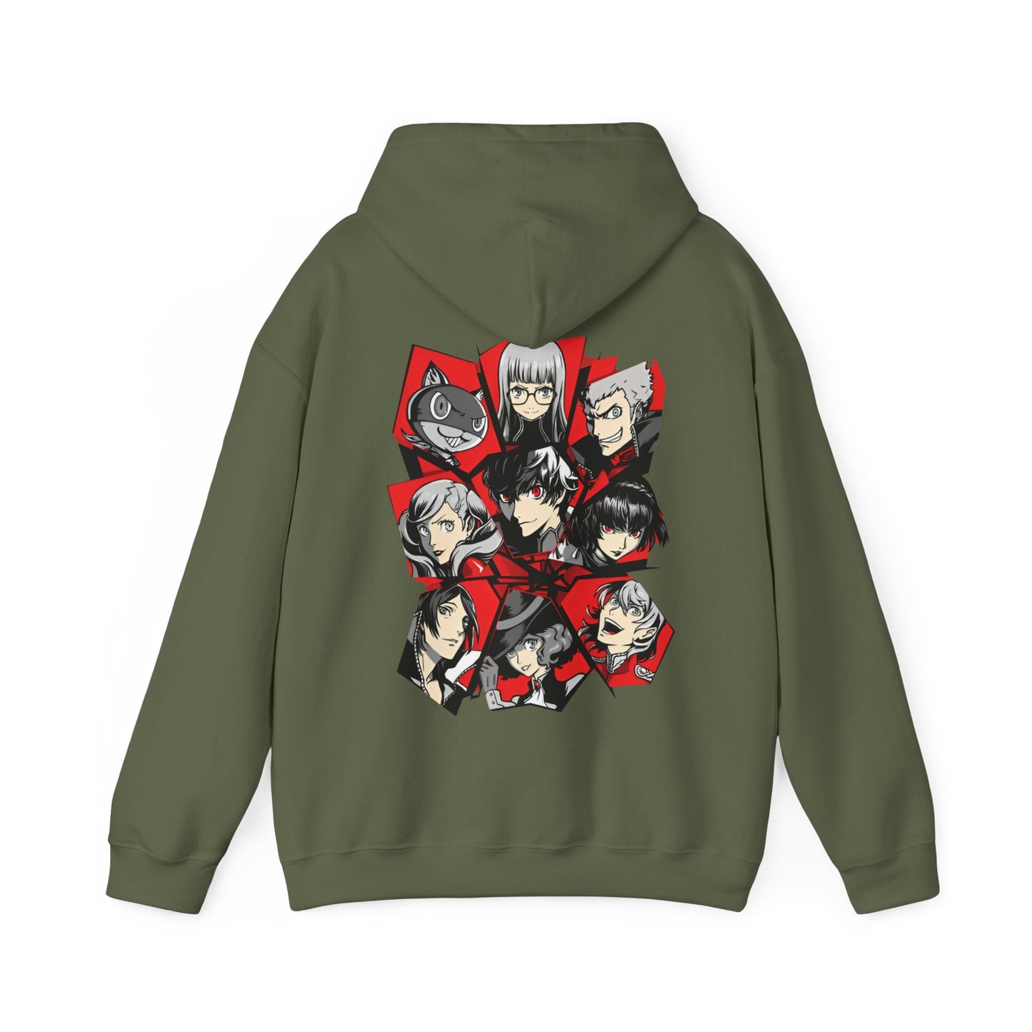 Persona 5 Hoodie with Back Print – 100% Cotton | Phantom Thieves Anime Gamer Hoodie