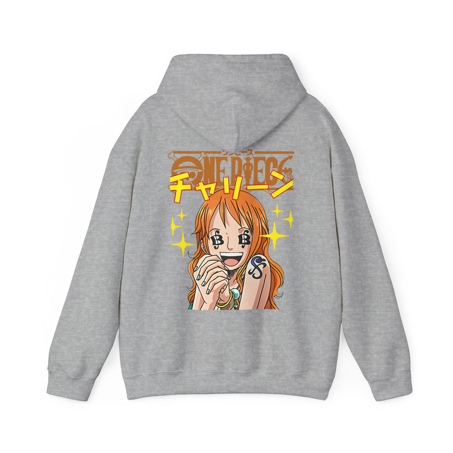 Nami One Piece Back Print Hoodie – 100% Cotton Anime Streetwear for True Fans