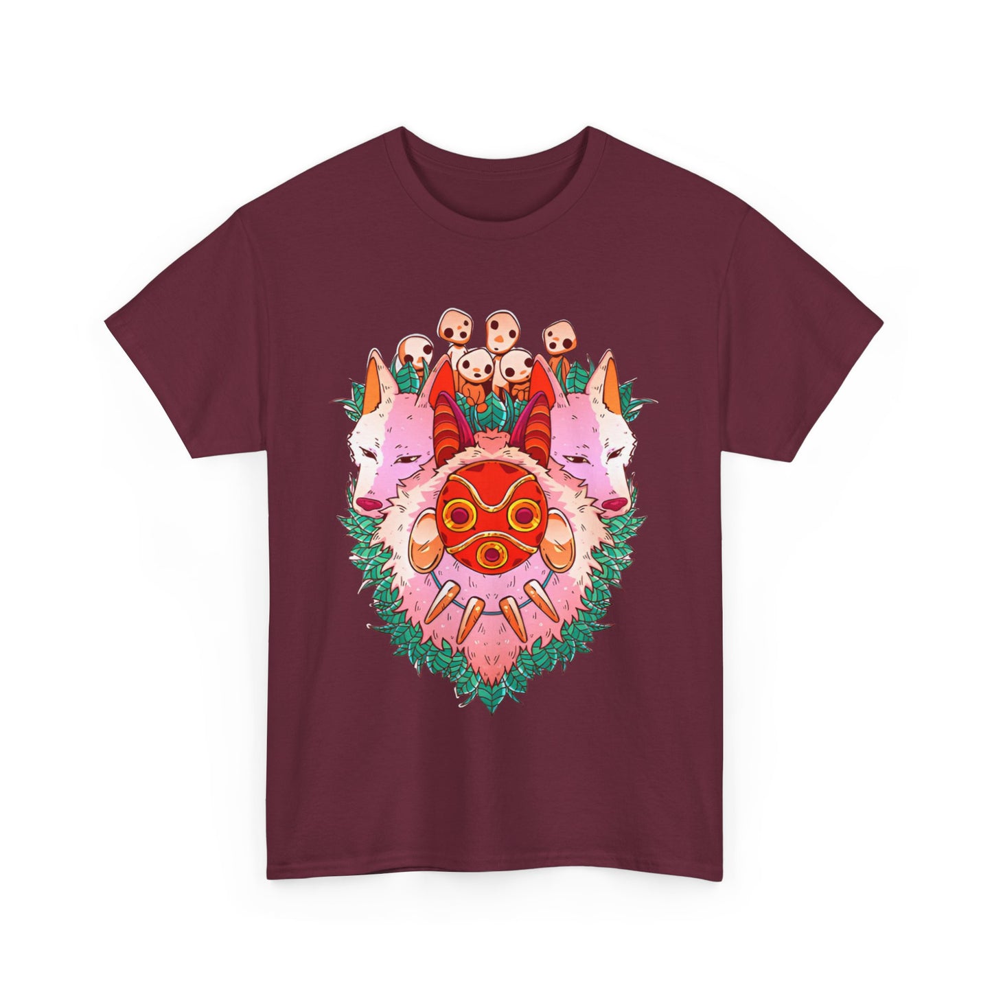 Mononoke Ghibli Art T-Shirt | Princess Mononoke Anime Cotton Tee