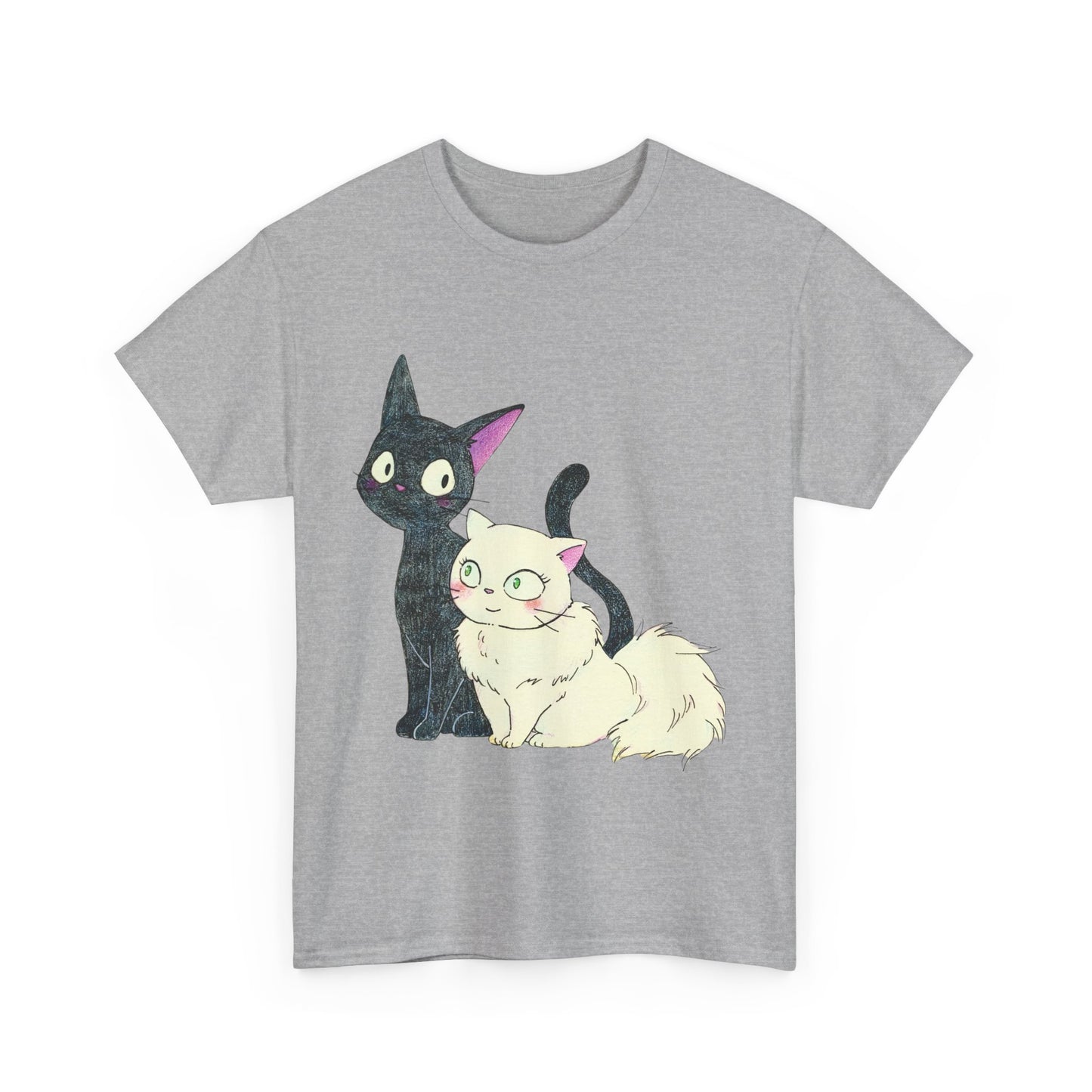 Jiji Cat Lover Shirt – Ghibli Anime Cotton Tee for Cat Fans