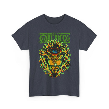 Portgas D. Ace One Piece T-Shirt – 100% Cotton Anime Tee for Fire Fist Fans