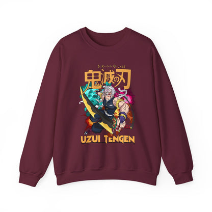Uzui Tengen Demon Slayer Sweatshirt – 100% Cotton Anime Pullover for Stylish Kimetsu no Yaiba Fans