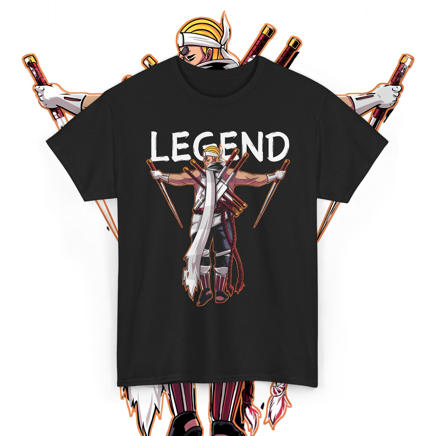 Killer Bee Naruto Anime Cotton T-Shirt