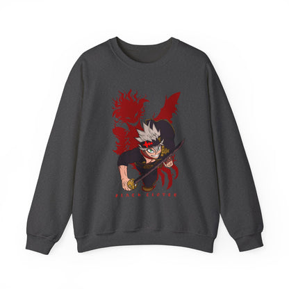 Asta Black Clover Sweatshirt – 100% Cotton Anime Pullover for True Magic Knight Fans