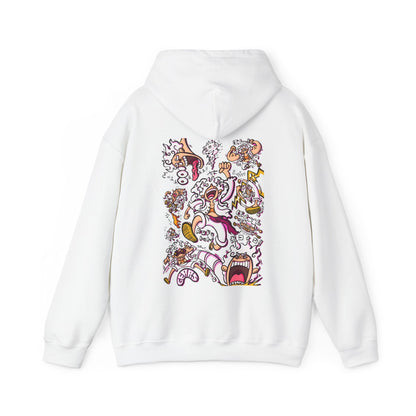 Funny Luffy One Piece Back Print Hoodie – 100% Cotton Anime Hoodie with Goofy Straw Hat Design
