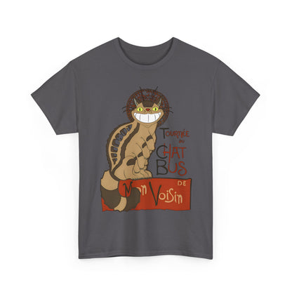 Catbus Studio Ghibli T-Shirt – 100% Cotton My Neighbor Totoro Tee for Anime Fans
