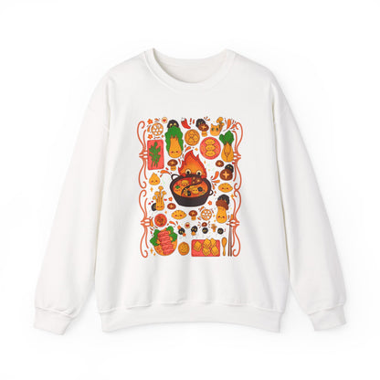 Calcifer Breakfast Sweatshirt – 100% Cotton Studio Ghibli Pullover from Howl’s Moving Castle